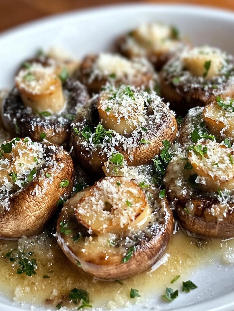Garlic Parmesan Mushrooms Butter Garlic Twist