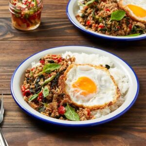 Trik Bikin Pad Kra Pao Daging Cincang ala Street Food: